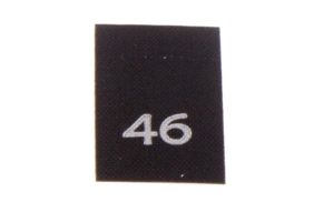 р046пч 46 - размерник - черный (уп.200 шт) купить по цене 115 руб - в интернет-магазине Веллтекс | Старый Оскол

