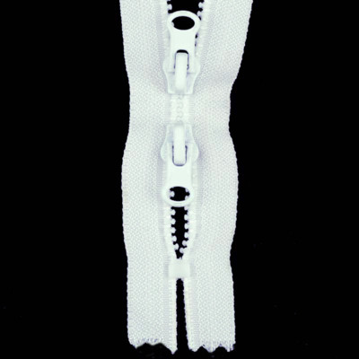 Молния трактор №3 нераз двухзамк R-вид 50см S-501 белая SBS (0)